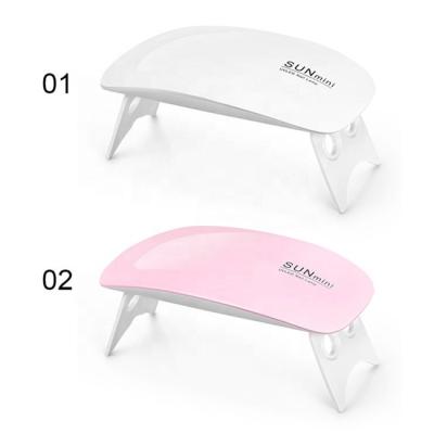 China Pocket UV Pink Mini Uv Led Nail Lamp Nail Art Salon Supplies 6W Gel Lamp Nail Dryer Nail Art Salon +home for sale