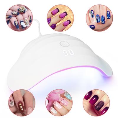 China Big Power Plastic Semi Cured Gel Nail Stickers Gel Sun UV Lamp 46W Nail Light Dryer Mini Nail Lamp for sale