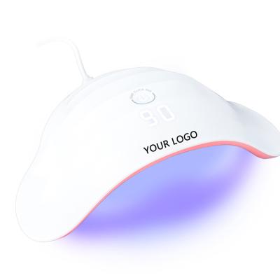 China Logo Customize Nail Polish 46W Plastic UV Lamp UV Lamp For Color Drying UV Led Lamp Nail Dryer for sale