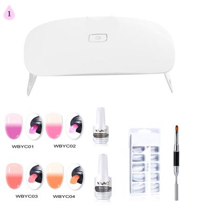 China Professional Shipping UV Gel Tips Poly Nail Builder /Nail Extension Gel Nail Gel Kit Drop UV Polish Kit With UV Lamp for sale