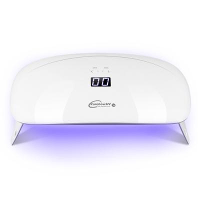 China Fast LED Display Rainbow Nail Tools UV Nail Lamp Rainbow 1S Nail Lamp 24 Watt 227*125*24mm for sale