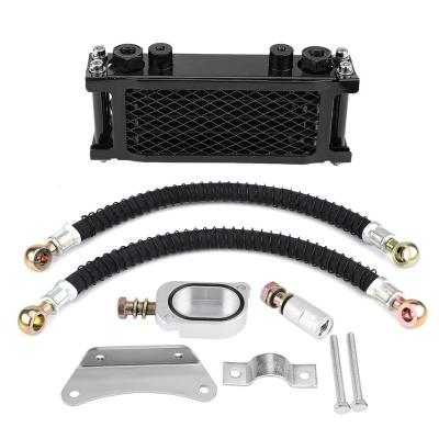 China Engine Cooling Universal Performance Engine Motorcycle Honda MSX125 Aluminum Transmission Oil Cooler Kit Universal for sale