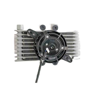 China Update Motorcycle Body System Motorcycle Oil Cooler Oil Radiator and Fan Assembly for sale