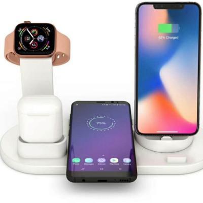 China Mobile Phone Qi Wireless Charger 4in1 Radio Charging Mobile Phone lphone12/13 Fast Charging Wireless Charger for sale