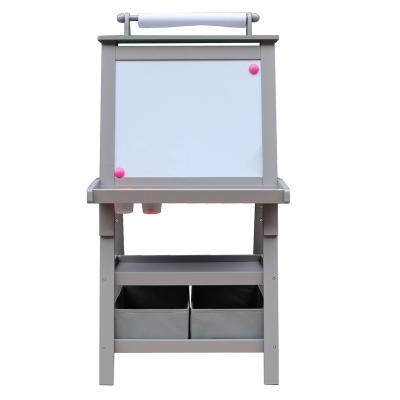 China Modern Wooden Double Sided Magnetic Suction Painting Writing Stand Painting Toys for sale