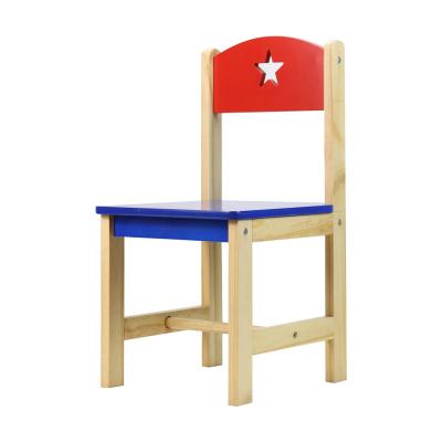 China Traditional Solid Wood Made Color Matching Red And Blue Seats Indoor Bedroom for sale