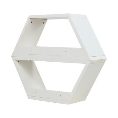 China Double-Layer Sustainable European White Placed White Storage Rack Living Room Furniture for sale