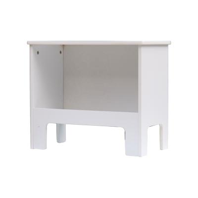 China Nordic high-grade minimalist simple white wooden bedside MDF storage cabinet for sale