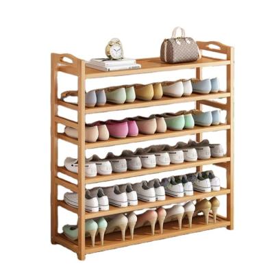 China Customization factory direct sale simple classic bamboo shoe rack for porch living room for sale