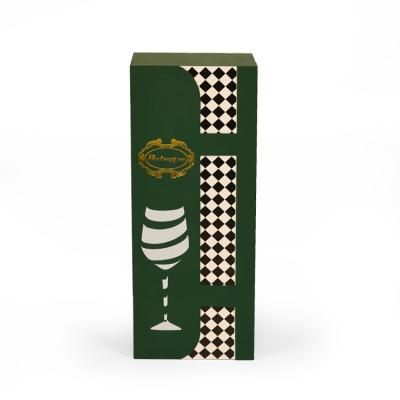 China Rfy Recyclable Custom High End Wine Packaging Boxes Special MDF Green Wine Gift Box Paper Plain Wine Boxes for sale