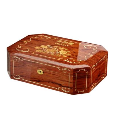 China Custom High End Luxury Handmade Wooden Food Jewelry Storage Box Rosewood Multifunctional Gift Packaging Box for sale