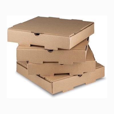 China Rechteck CMYK Farbdruck Lebensmittelbehälter Papierbox Kraftpapier Pizzabox zu verkaufen