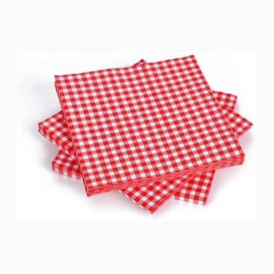 Chine Tissu rouge compostable de serviette de papier pour le thanksgiving de vacances d'automne à vendre