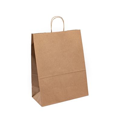 China OEM ODM Brown Kraft Fast Food Storage Paper Bag For Restaurant Takeaway for sale