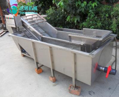 China lettuce vegetable washing machine / automatic washer continuously for large fruit restaurant used vegetable washer for sale