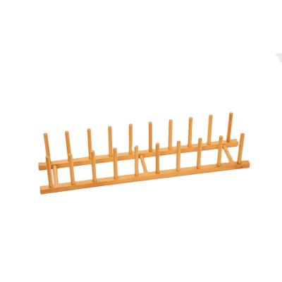 China Kitchen Bowl Sustainable Solid Wood Dish Rack, Display Cup Hanger for sale