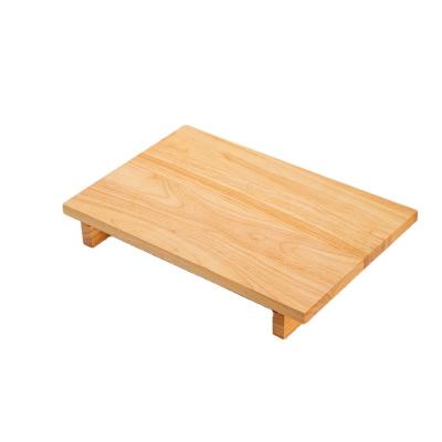 China Modern Multifunctional Rubber Wooden Cutting Board With Stainless Steel Storage Tray Kitchen Wood Chopper for sale