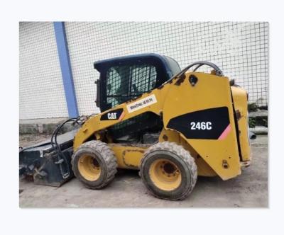 China Imported machinery repair shops second hand skid wheel loader caterpillarr246c, cheaper on sale in good condition for sale