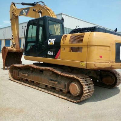 China caterpillarr326D excavator, good used heavy construction machinery crawler price for sale 1.33MÂ ³ for sale