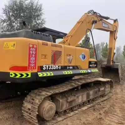 China Cheapest used heavy construction machinery crawler excavator SANYY SY335H-9 for sale 1.85mÂ ³ for sale