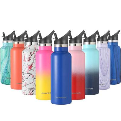 China Sustainable BPA FREE Double Vacuum Water Bottle Stainless Steel Wall Insulated Sports Drinking Water Bottle for sale