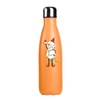 China Sustainable 3D Decals Cola Shape Water Bottle Stainless Steel Sport Water Bottle Sport Water Flask for sale