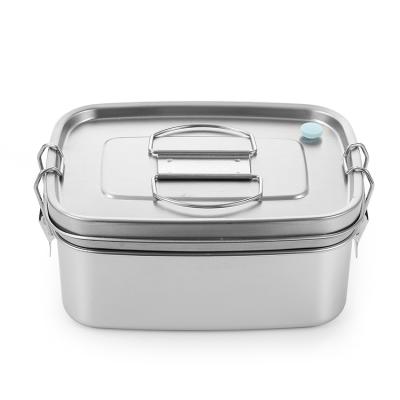 China New Design Stainless Steel Food Storage Container Metal Betno American Airtight Bowl 1.5L Microwavable for sale