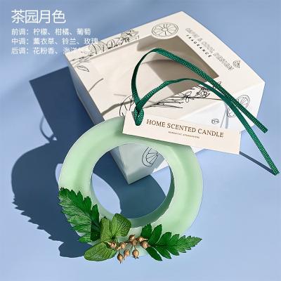 China Wholesale Customized New-designed Ring Aroma Dried Flowers Perfume Car Decoration Scented Wax Tablets for sale