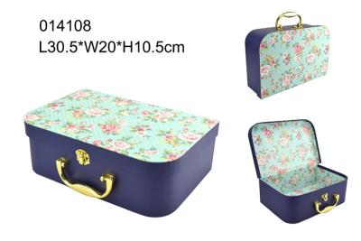 China Elegant FSC Handmade Paper Packaging Box , Packaging Paper Box With Handle for sale