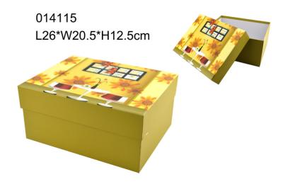 China Popular Printing Square Paper Packing Boxes Decorated OEM / ODM for sale