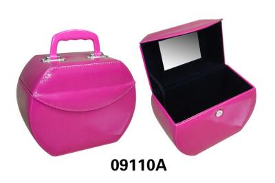 China Pink Fancy PU Leather Trendy Cosmetic Bags Eco Friendly Makeup Packaging Boxes for sale