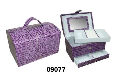 China Funky Waterproof Large Womens Toiletry Bag Luggage Cosmetic Case Purple Color for sale