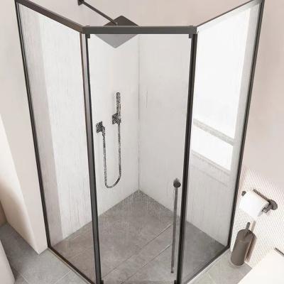 China Transmitted Light Softening Custom Sizes Hotel Shower Rooms Tempered Enclosed Shower Room With Privacy Protection for sale