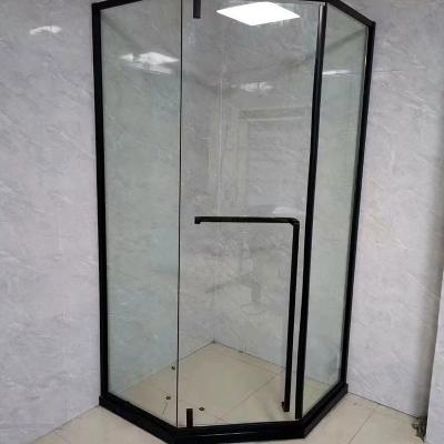 China Best Selling Transmitted Light Softening Glass Tempered Cabin Shower Room Custom Size Shower Rooms With Frame for sale