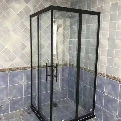 China Good Quality Softening Transmitted Light Bathroom Set Full Enclosed Tempered Glass Shower Enclosure Cubicle Shower Room For Hotel for sale