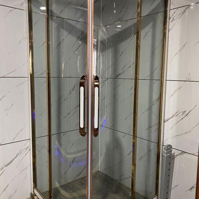 China Good Price Hotel Shower Room Double Sliding Door Shower Enclosure Lightweight Transmitted Softening Room For Bath for sale