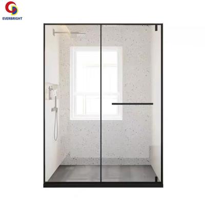 China Customized Height Bath Enclosure Shower Tempered Glass Slidings Softening Lightweight Transmitted Doors Shower Room For Hotel for sale