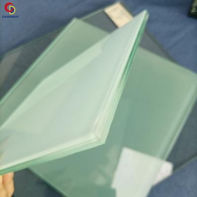 China Yard High Quality Building Milk PVB Laminated Glass Bathroom Jade Sand Laminated Glass For for sale