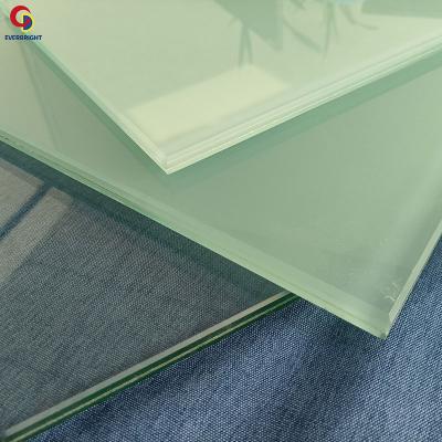 China Yard Edge Safety Round Corner Frosted Glass Building Pvb Laminated Safety Glass With CCC/ISO9001/CE for sale