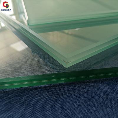 China Yard Custom Size Tempered Building Glass Milk Laminated Laminated Glass With PVB for sale