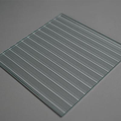 China Bathroom Changhong Glass Partition Stripe Wave Corrugated Process Glass Customization for sale