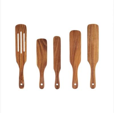 China Five Piece A Sustainable Set Included Slotted Wooden Spoon Wooden Kitchen Accessories Kitchen Utensils for sale