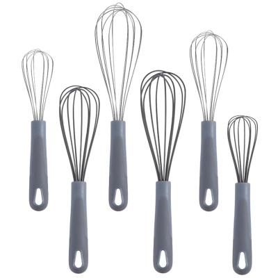 China Amazon Hot Selling Viable Manual Stainless Steel Egg Beater Kitchen Instrument Tools Silicone Egg Beater Hand Mixer for sale