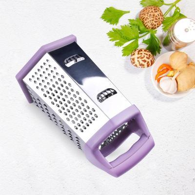 China Sustainable 6 Sided Big Box Vegetable Grater Cheese Nutmeg Shredder for sale