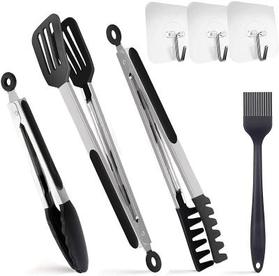 China Stocked 4 Packs Silicone Cooking Tongs Kitchen Cooking Tongs with Silicone Tips, Non-Stick BBQ Grilling Cooking Tongs/Food Tongs for sale