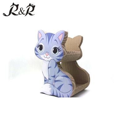 China 2018 Viable Latest Design Hole Shape Cat Scratcher Lounge Cat Toys Best Scratch Cat Scrathcer ACS-6002 for sale