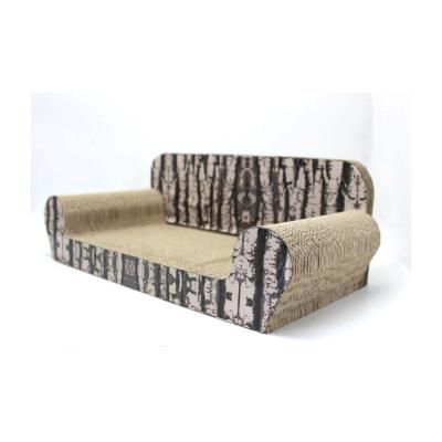 China Sustainable China Modern Design Cardboard Cat Scratcher Sofa for sale