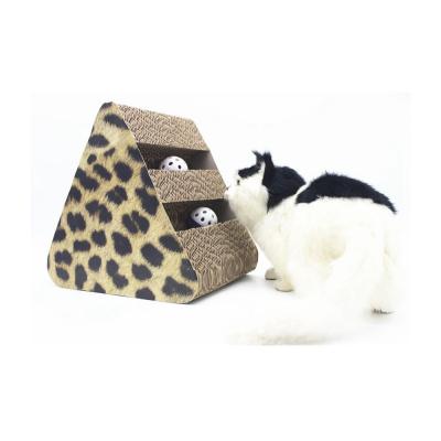 China Cat Sofa Rest Bed Board Paper viable Toy Lounge Corrugated Cardboard Cat Scratcher CT-2009 for sale