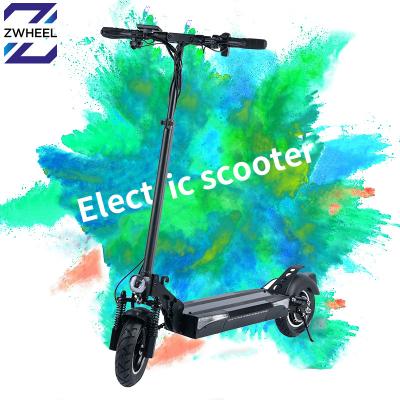 China 2022 10inch 2000w double suspension 48v cheap price electric scooter for adult high speed electric kick scooter T4 for sale