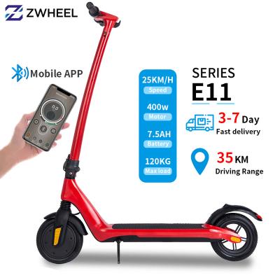 China Eu electric warehouse APP/waterproof IPX4 E11 8.5inch wheels app scooter fast delivery 350w electric scooter for adults for sale